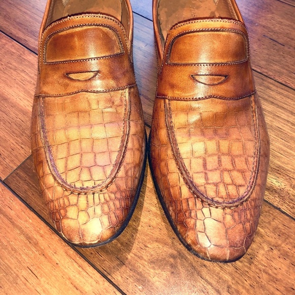 Harry Rosen Alligator Men\'s Loafers Size 9 main image 4